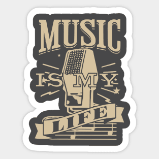 Music is my life Sticker